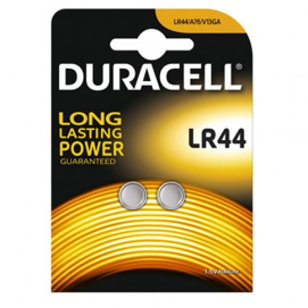 Blister 2 pile alcaline duracell 1,5v 150mah (lr44) - Z04930