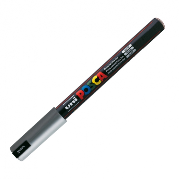 Marcatore uni posca pen pc1m argento ultra fine - Z05066