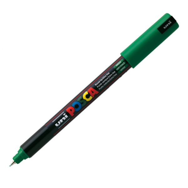 Marcatore uni posca pen pc1m verde ultra fine - Z05073