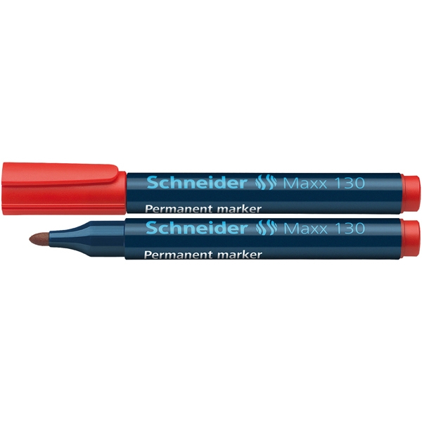 Marcatore maxx 130 permanente punta conica rosso schneider - Z05145