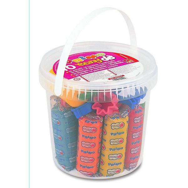 Secchiello con 10 panetti pasta modellabile + accessori primo - Z05225