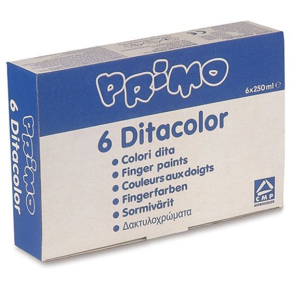 Box 6 colori a dita 250gr cmp - Z05276