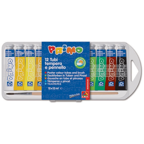 Astuccio 12 tubi tempera 12ml cmp - Z05289