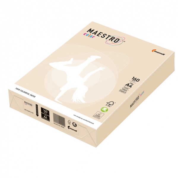 Cartoncino colorato A4 Maestro Color Avorio - tinte tenui - risma 250 ...