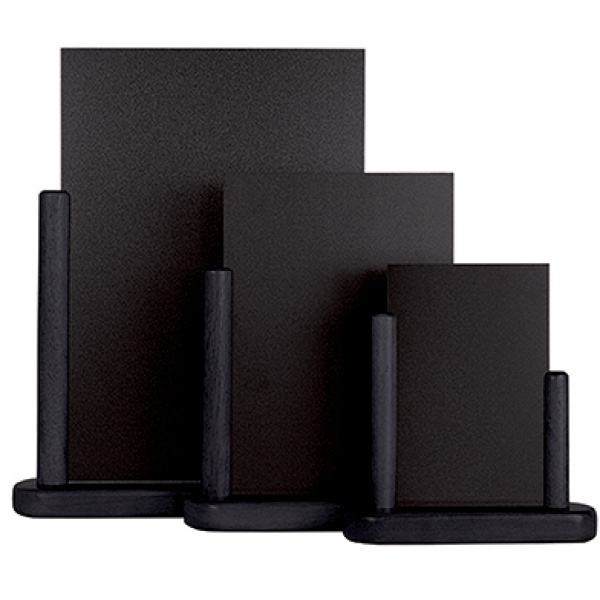 Lavagna da tavolo nero a6-15,5x17x5cm elegant securit - Z05442