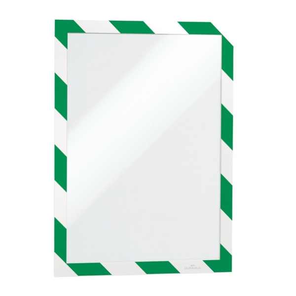 Cornice adesiva rimovibile-magnetica 210x297mm verde-bianco durable - Z05506