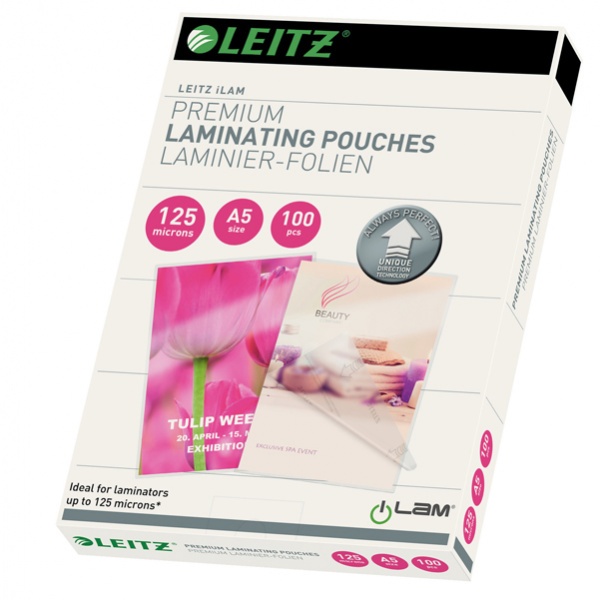 100 pouches ilam A5-154x216mm 125micron leitz - Z05577