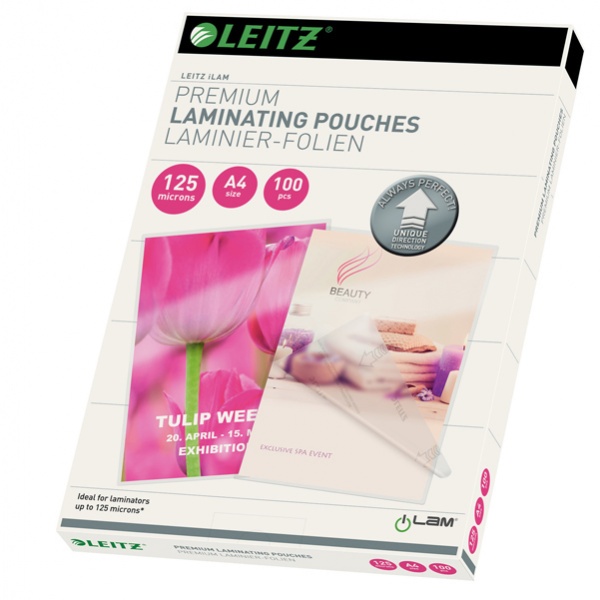 100 pouches ilam A4-216x303mm 125micron leitz - Z05578