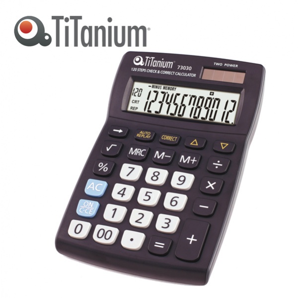 Calcolatrice da tavolo 12 cifre 73030 titanium - Z05672