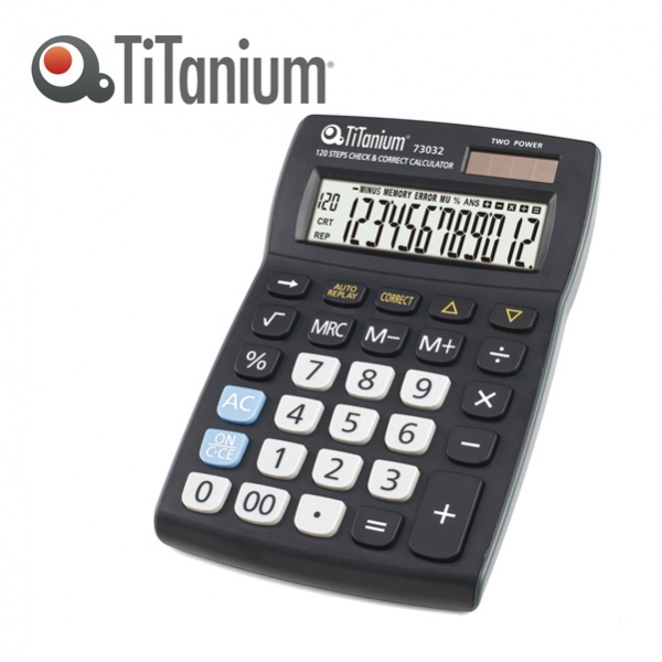 Calcolatrice da tavolo 12 cifre 73032 titanium - Z05674