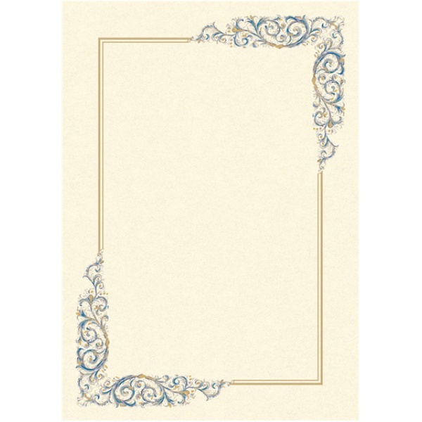 Blister 10 diplomi pergamena 210x297mm 160gr 14-6281 kartos - Z05742