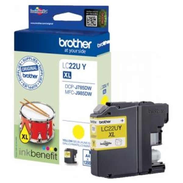 Cartuccia Brother LC22U (LC-22UY) giallo - Z06080