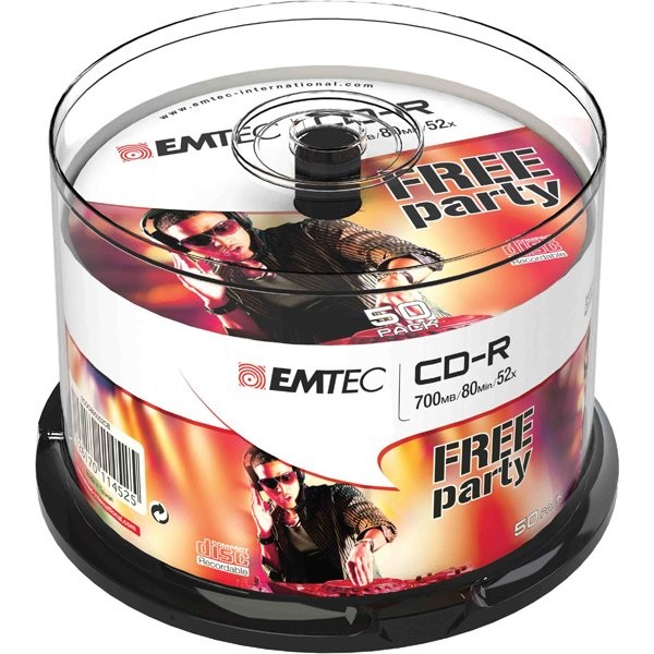 Cd-r emtec 80min/700mb 52x spindle (50pz) - Z06317