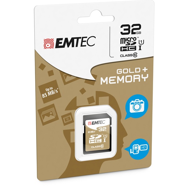 Sdhc emtec 32gb class 10 gold + - Z06361