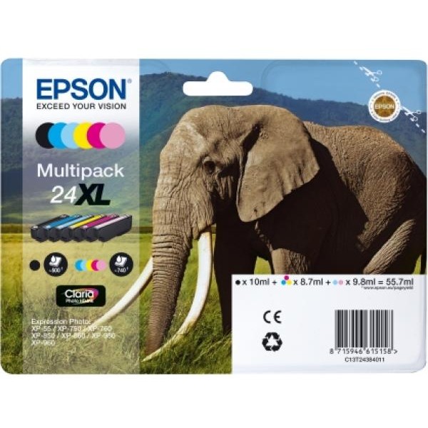 Cartuccia Epson 24XL (C13T24384011) 6 colori - Z06518
