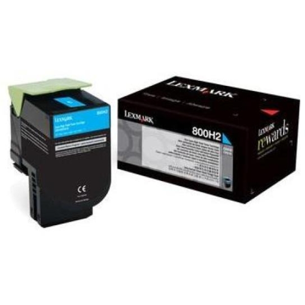 Toner Lexmark 800H2 (80C0H20) ciano - Z07359