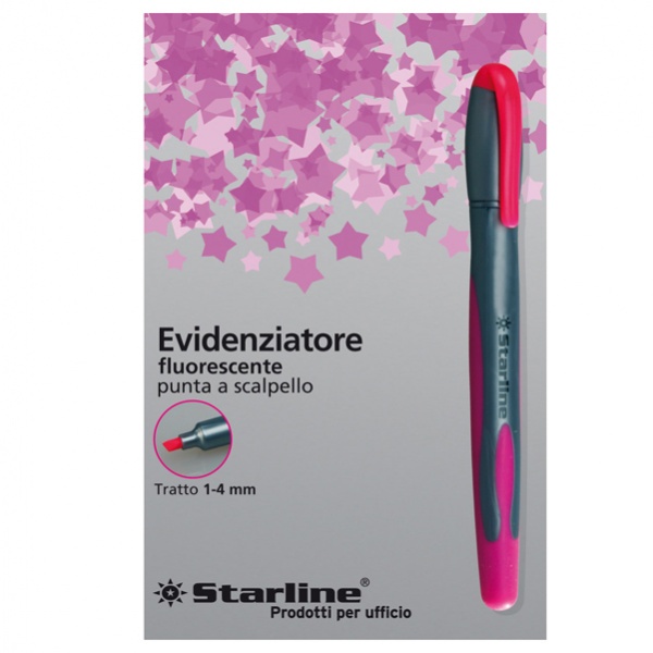 Evidenziatore starline fucsia p.scalpello 1-4mm - Z09054