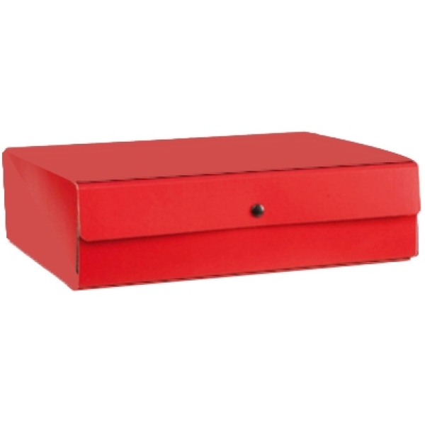 Scatola Progetto KingPro - Con Portaetichetta - Dorso 10 Cm - Rosso