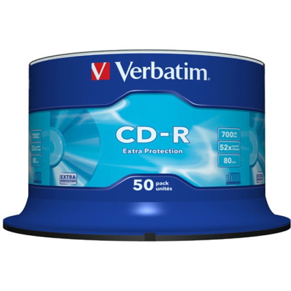 Scatola 50 cd-r datalife spindle 1x-52x 700mb serigrafato extra protection - Z09437