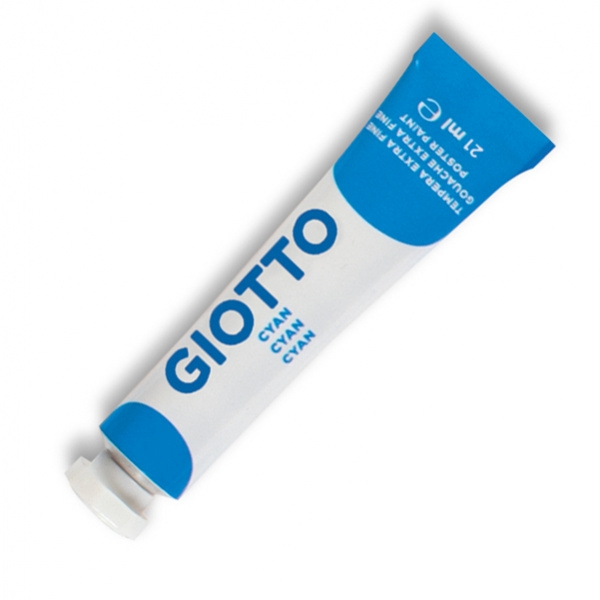 Tempera giotto tubo 7 (21ml) blu cyano 15 - Z09649