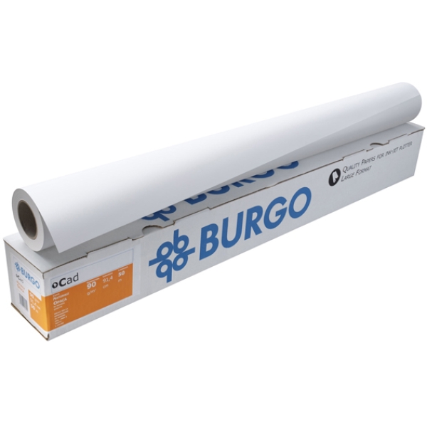 Carta inkjet plotter opaca 610mmx50mt 80gr cad 80eco burgo - Z09745