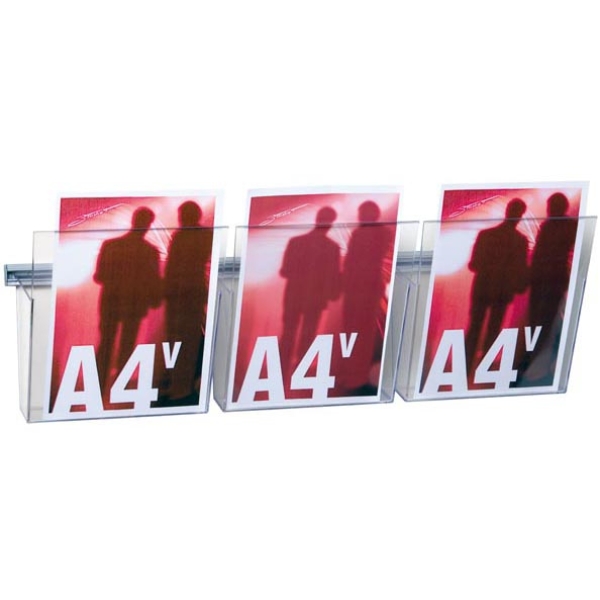 Kit vision A4 l75cm con 3 tasche A4 trasparenti - Z09803