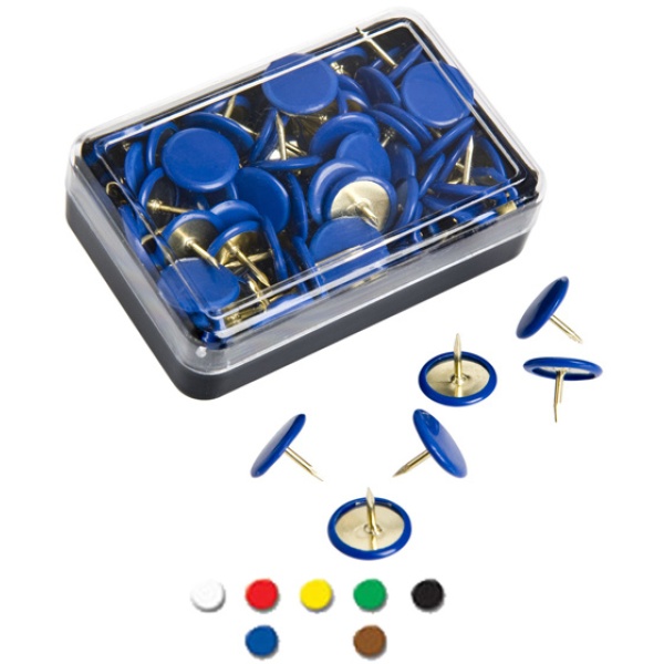 Scatola 50 puntine blu inflex - Z09830