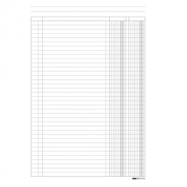 Registro a 2 colonne 100pag. 31x24cm e2763 - Z09931