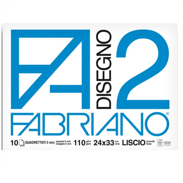 Album p.m. fabriano2 (240x330mm) 10fg 110gr quadretto 5mm - Z10101