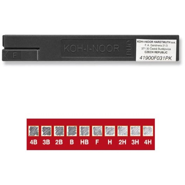 Astuccio da 2 mine 2mm 3b duo kohinoor - Z10164