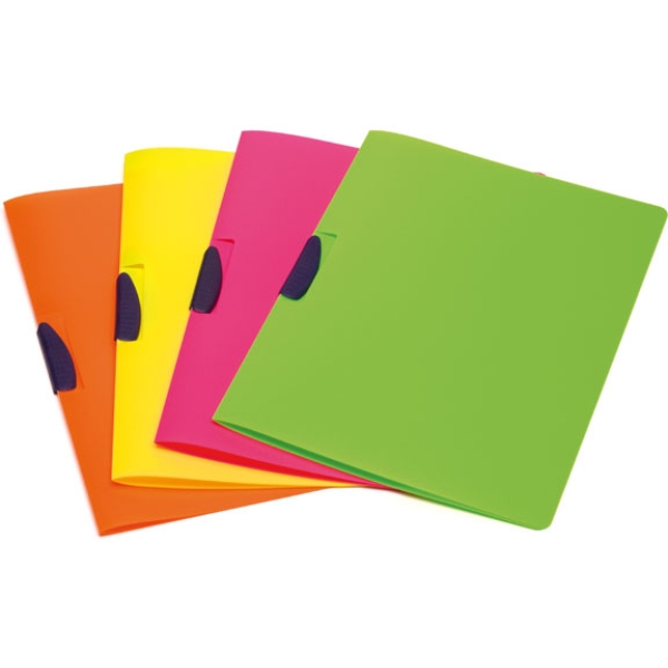 Cartellina con molla colori fluo clipper shocking file - Z10232