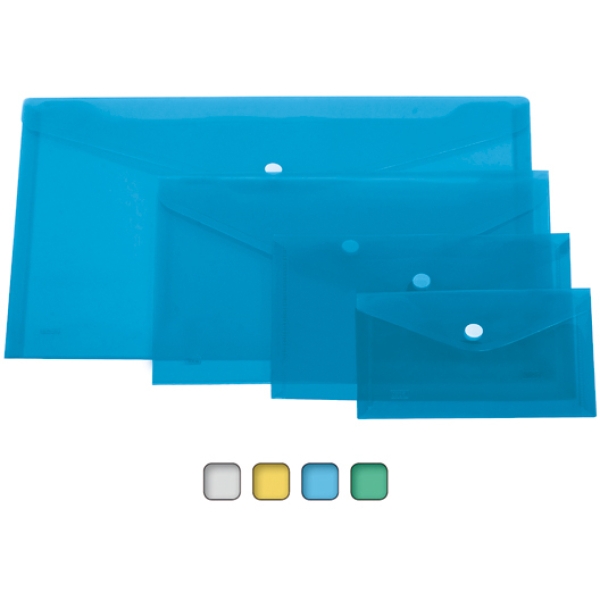 Buste Con Bottone A5 Lebez - 12 Pezzi Colorate Per Documenti 24x18.5cm - Foto 3