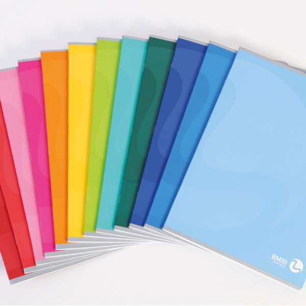 Maxiquaderno A4 80gr 40fg+1 rigo di 3a color 80 basic bm - Z10251