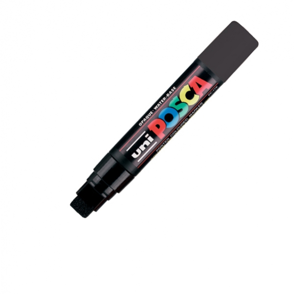 Marcatore uni posca pc17k punta scalpello 15mm nero - Z10331