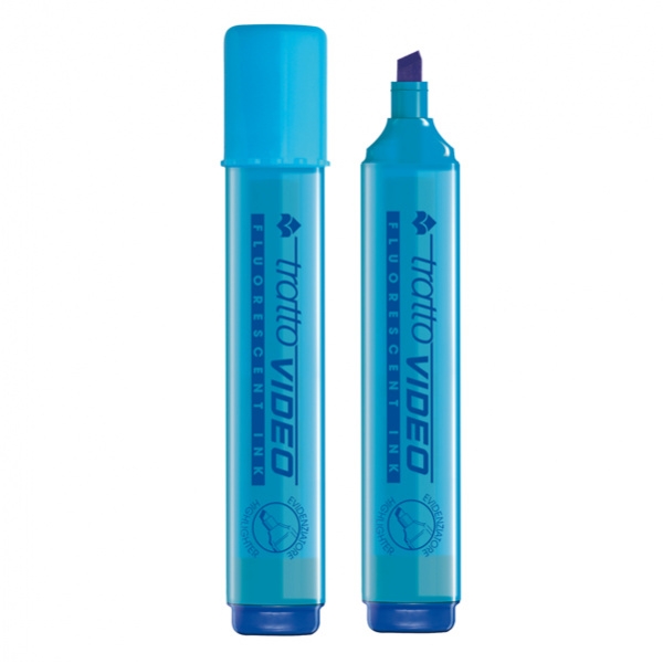 Evidenziatore tratto video azzurro - Z10425