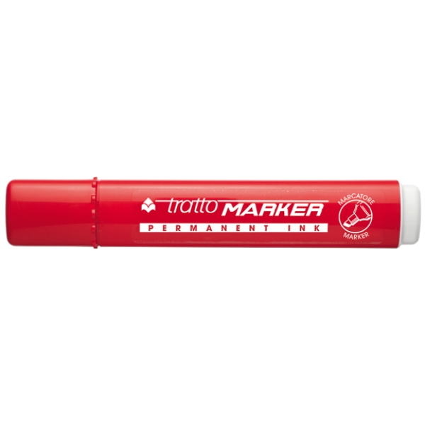 Marcatore tratto marker rosso p.scalpello - Z10434