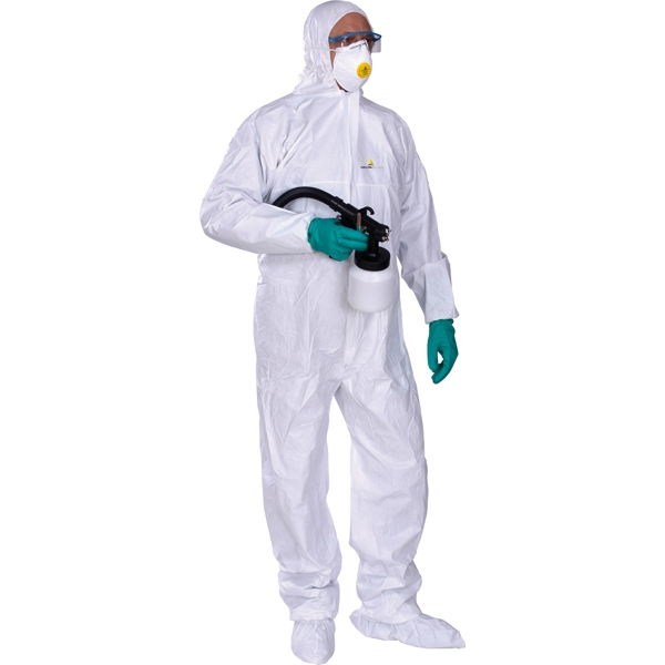 Tuta protez.da rischio chimico dt115 tg. xl bianco monouso - Z10601