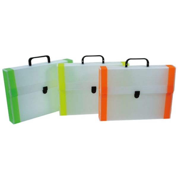 Valigetta polionda dorso fluo 38x53cm dorso 5cm ri.plast - Z10618