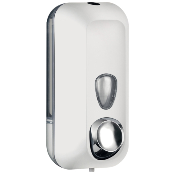 Dispenser sapone liquido 0,55lt bianco soft touch - Z10652