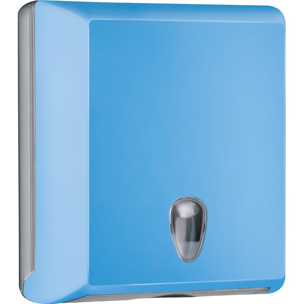 Dispenser asciugamani piegati azzurro soft touch - Z10657