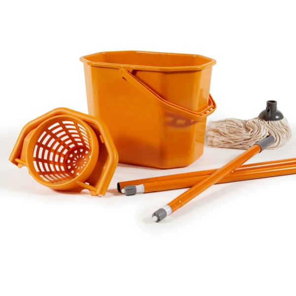 Kit pavimenti (secchiostrizza+mop+manico130cm) perfetto - Z10737