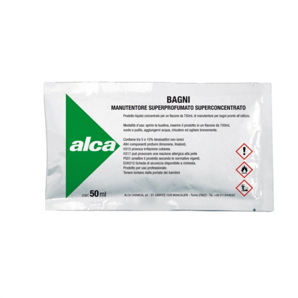 Bustina 50ml manutentore bagni linea monodose alca - Z10783