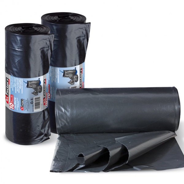 10 sacchi rifiuti 90x120cm-150lt 65µ neri hercules - Z10806