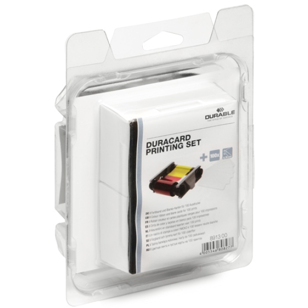 Kit stampa (nastro a colori + 100tessere) x duracard id300 durable - Z10844
