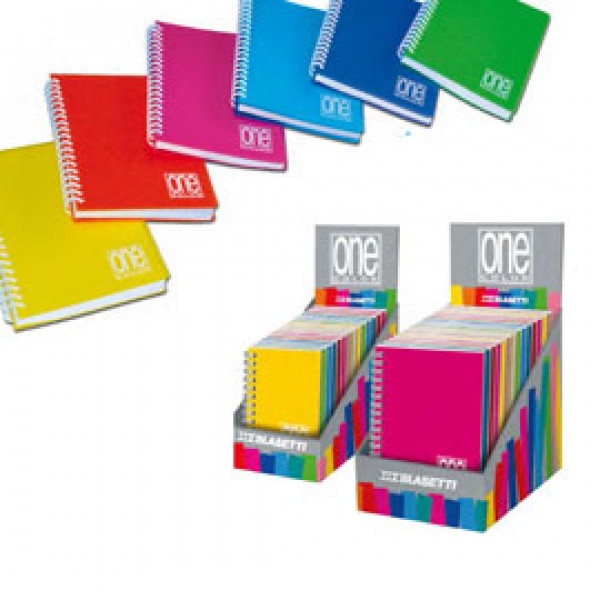 Microquaderno spiralato ppl 8x12cm a7 80fg+1 80gr 1rigo one color blasetti - Z11049