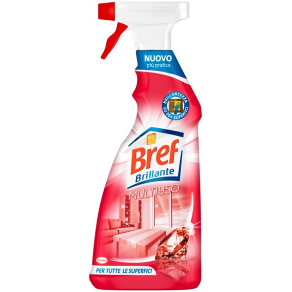 Bref Multiuso 750 Ml - Detergente Per Superfici, Senza Aloni, Con Profumo Di Limone