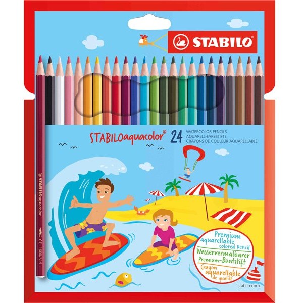 Astuccio 24 pastelli stabilo aquacolor 1624-6 - Z11202