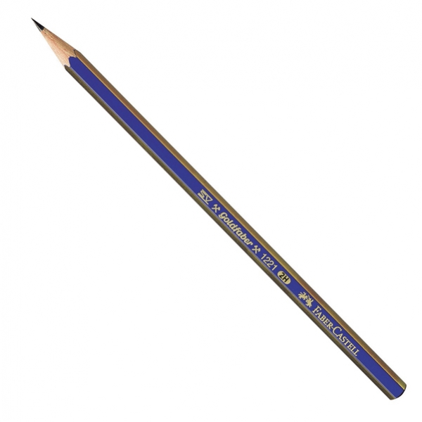 Matita grafite goldfaber 1221 esagonale faber castell 2h - Z11395