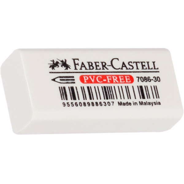 Gomma mini in vinile bianca per matita faber castell - Z11399