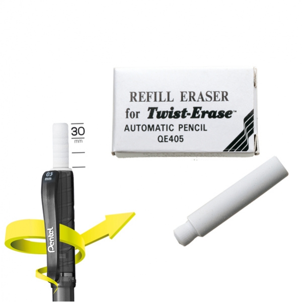 Conf. 3pz gommini per twist erase pentel - Z11401